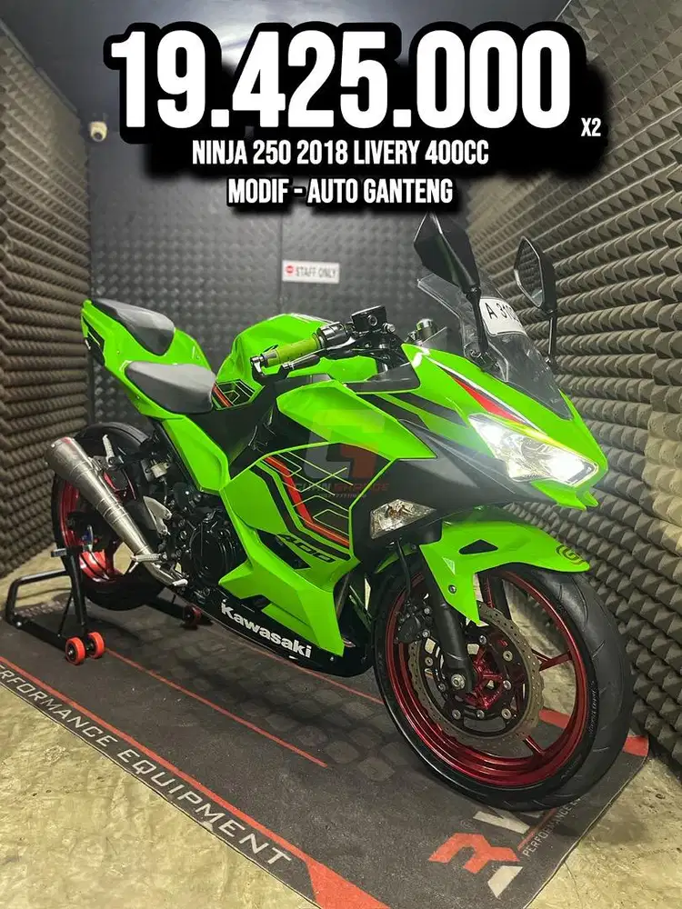 NINJA 250 2018 MODIF LIVERY 400CC LOW KM SUPERB UNIT