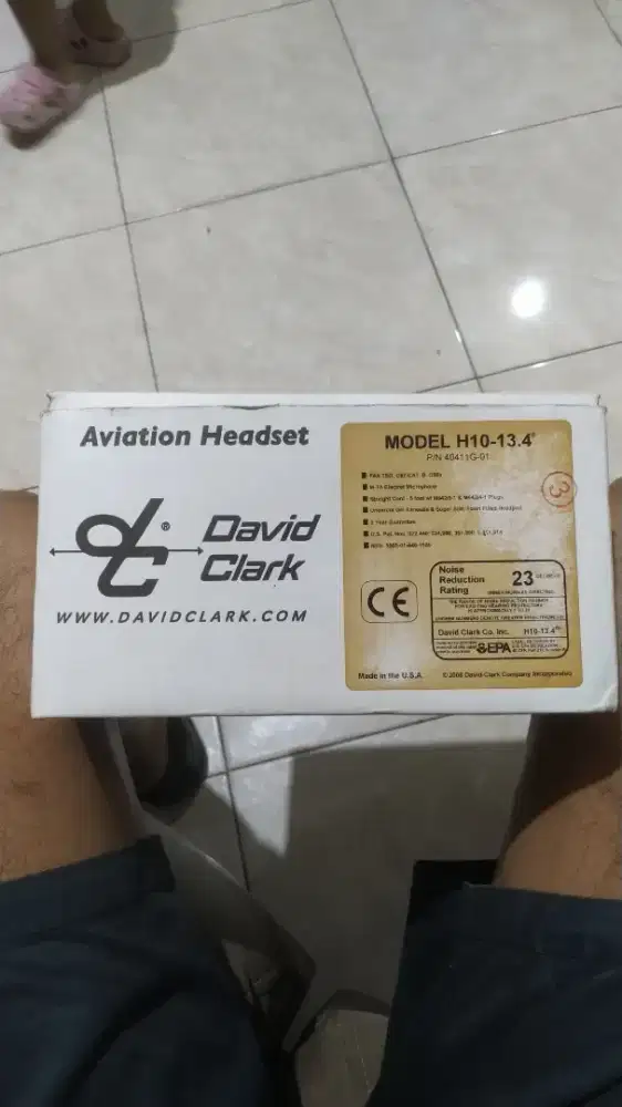 HEADSET DAVID CLARCK H10-13.4 DUAL GA PLUGS