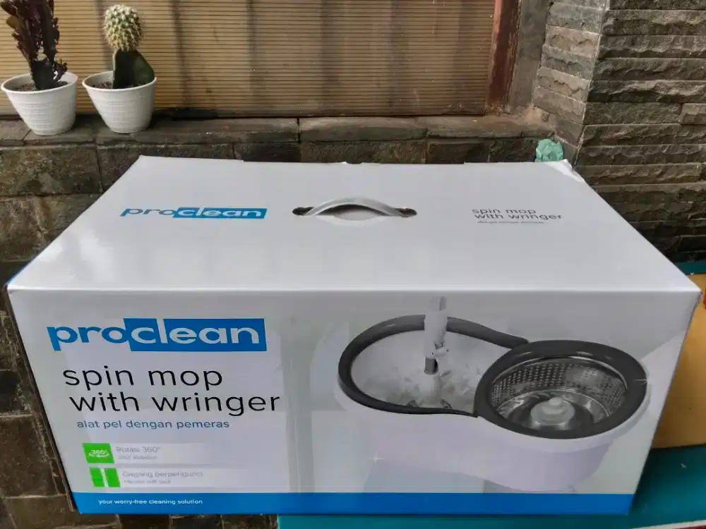 Alat pel pro clean spin mop with wringer nego