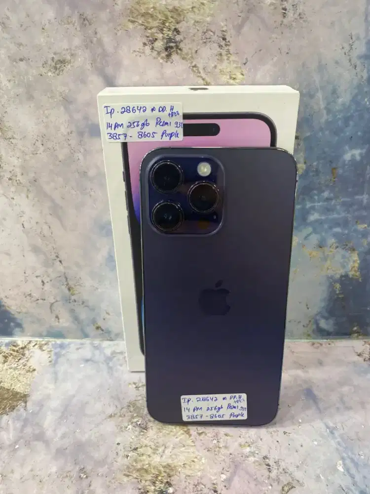 Ip.28642 || Iphone 14 Promax 256Gb Purple (Resmi)