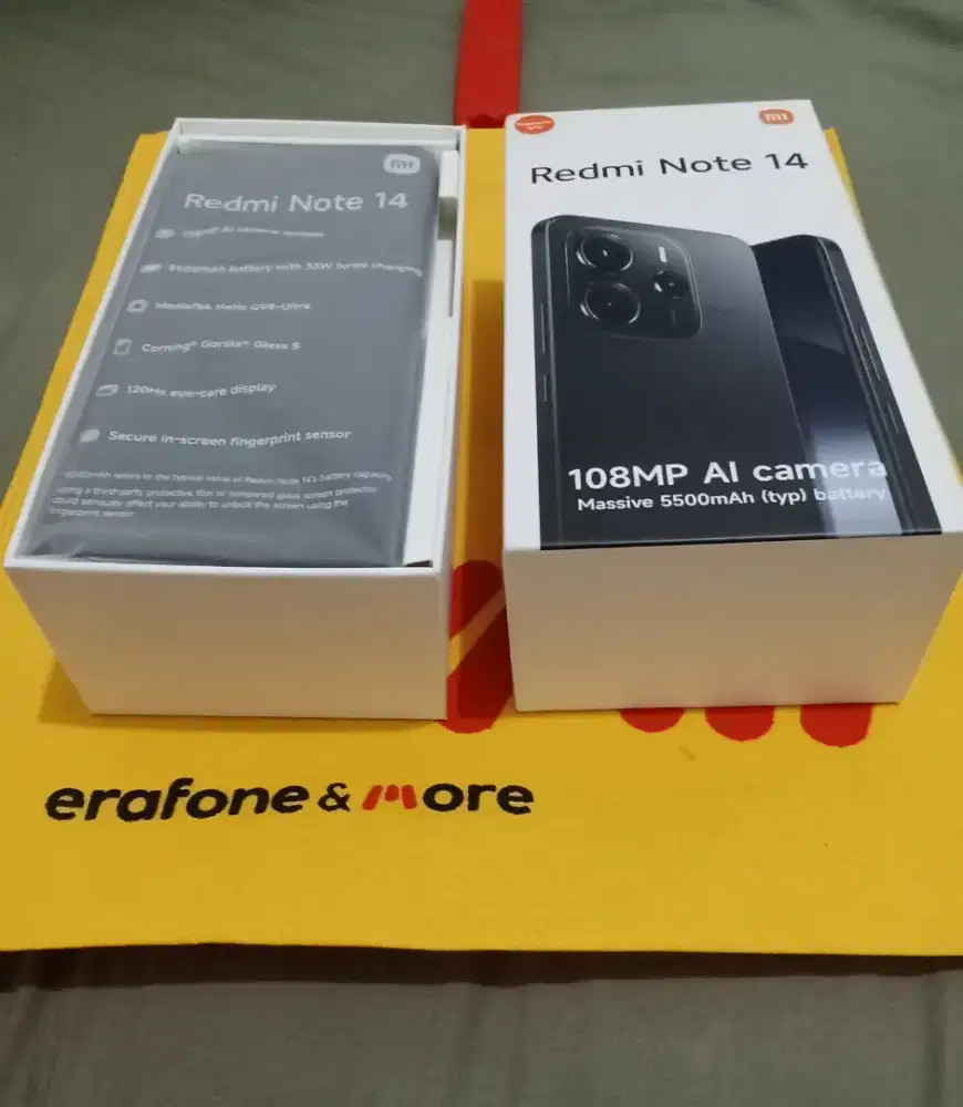 Jual HP Xiaomi redmi note 14 4G Ram 8+8 internal 258 milik pribadi