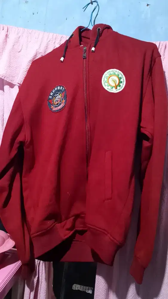 Jaket Hoodie sweater LD L XL tebal
