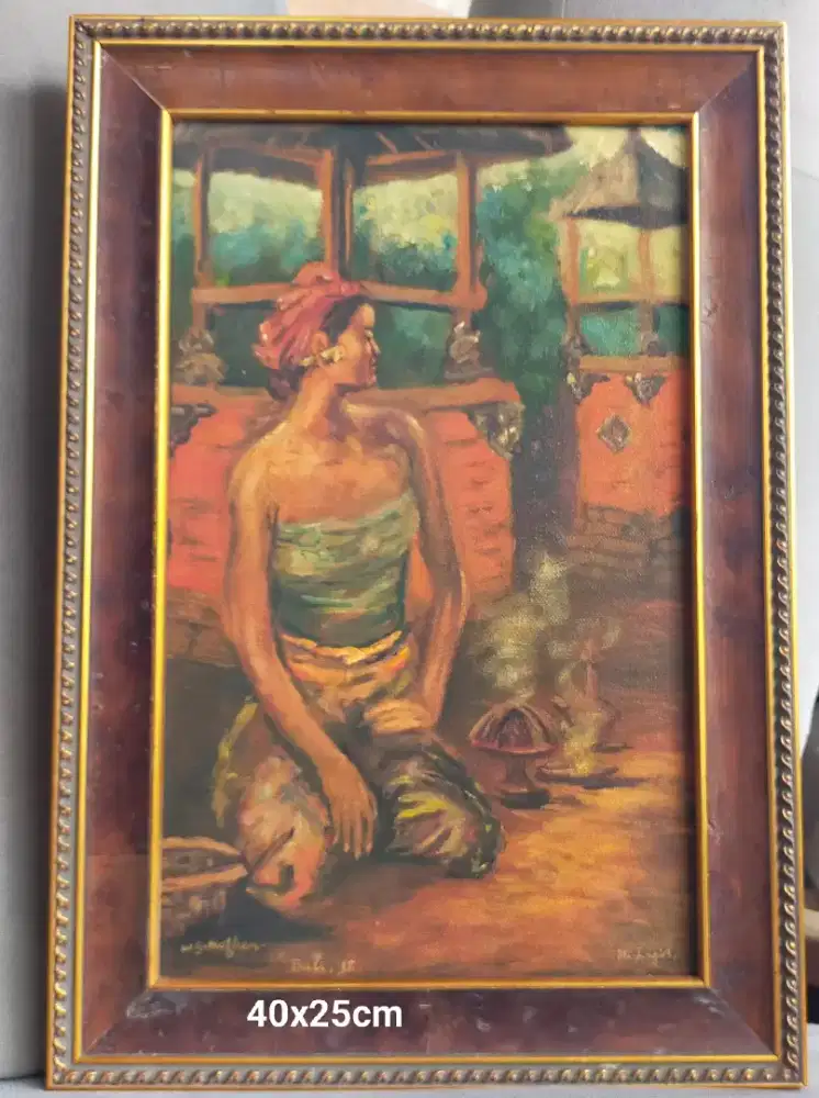 Lukisan Lawas Wanita Bali