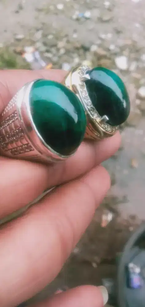 Batu bacan ring perak