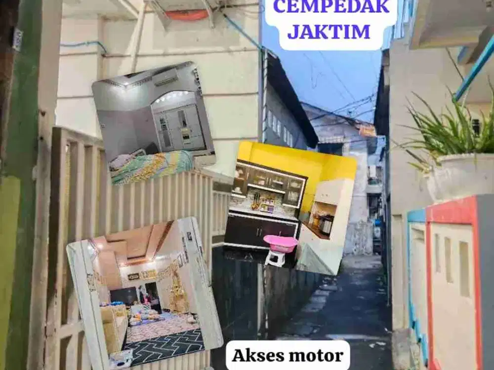 3 Lantai di Cipinang JAKTIM Akses Motor Type Luas 64/189 Meter NEGO LANGSUNG OWNER