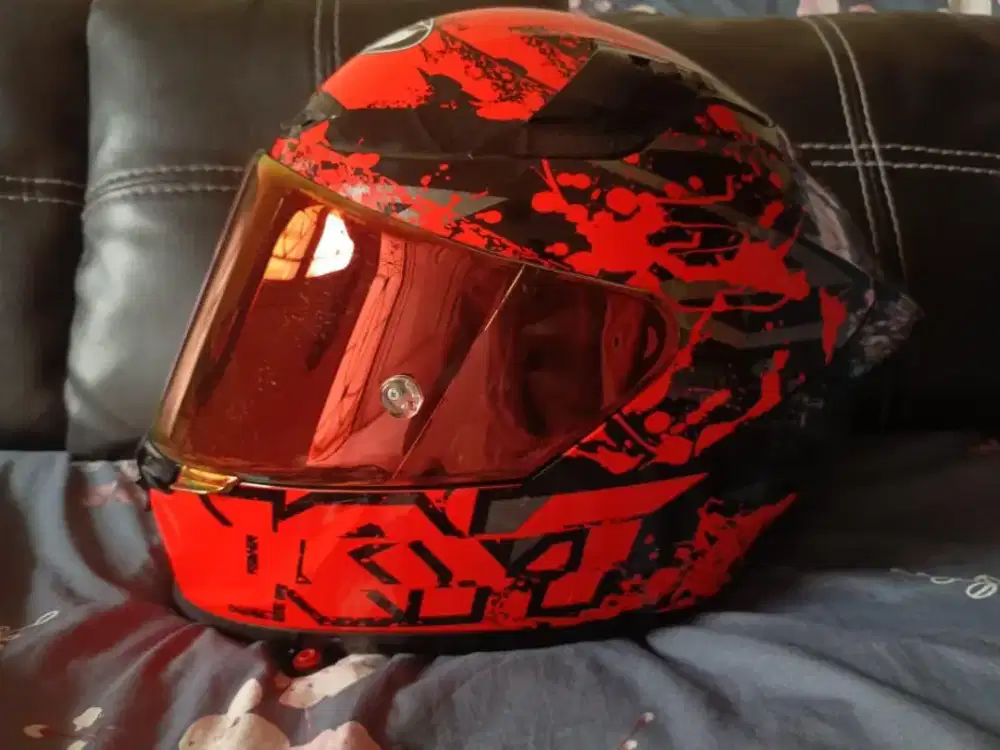 Helm KYT STRIKER + VISOR IRIDIUM RED + ANTIFOG