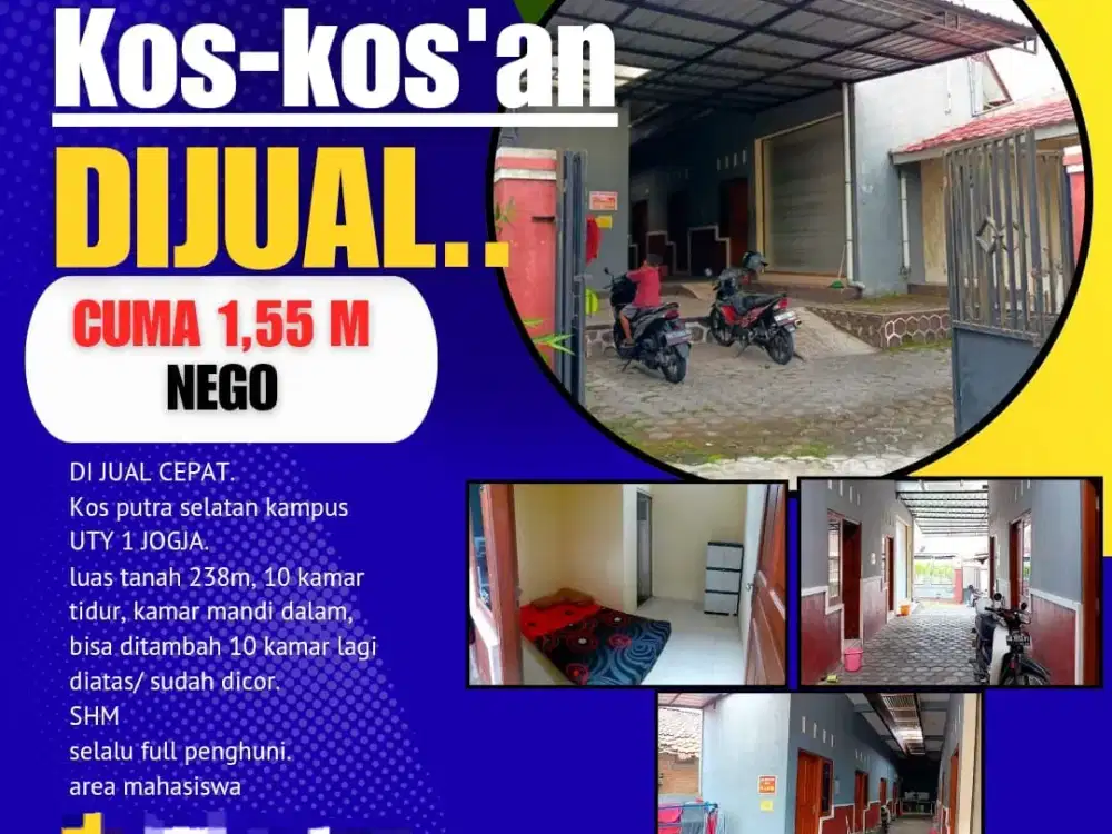 KOST TERMURAH DEKAT KAMPUS 1 UTY  DI GAMPING SLEMAN
