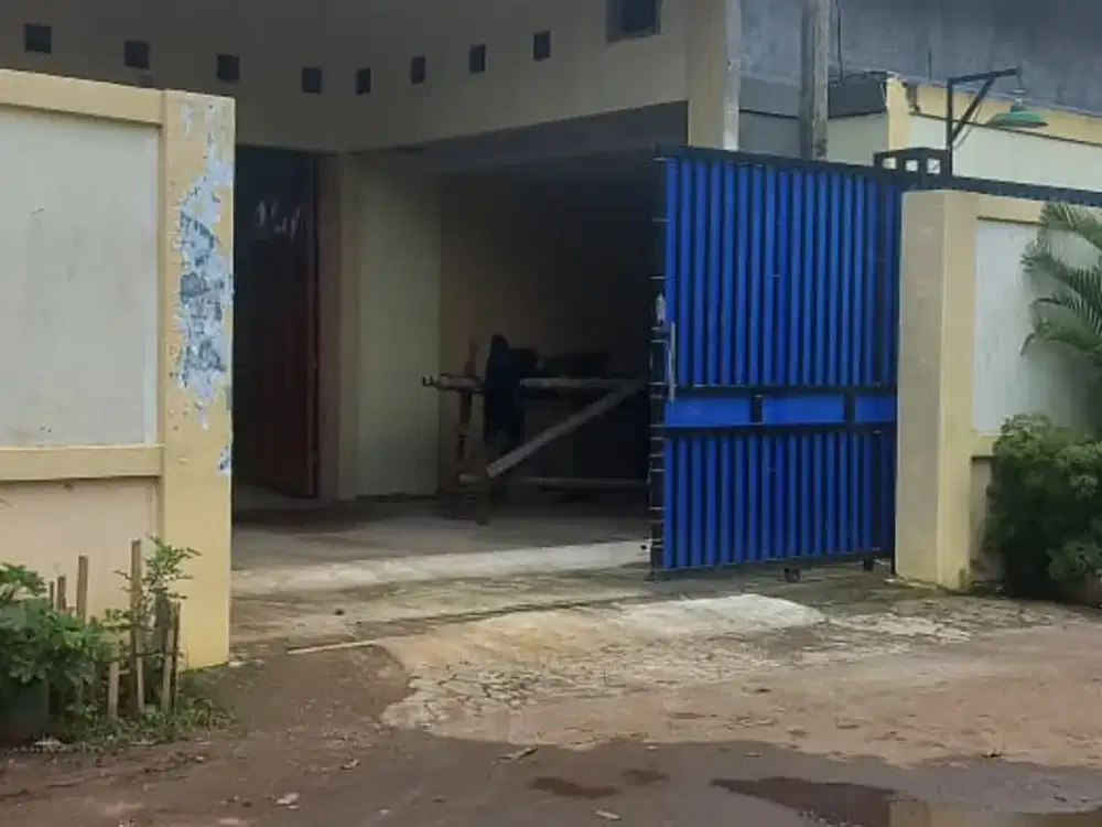 Di sewakan Gudang permanent bangunan  baru di jatiasih.  Bekasi.