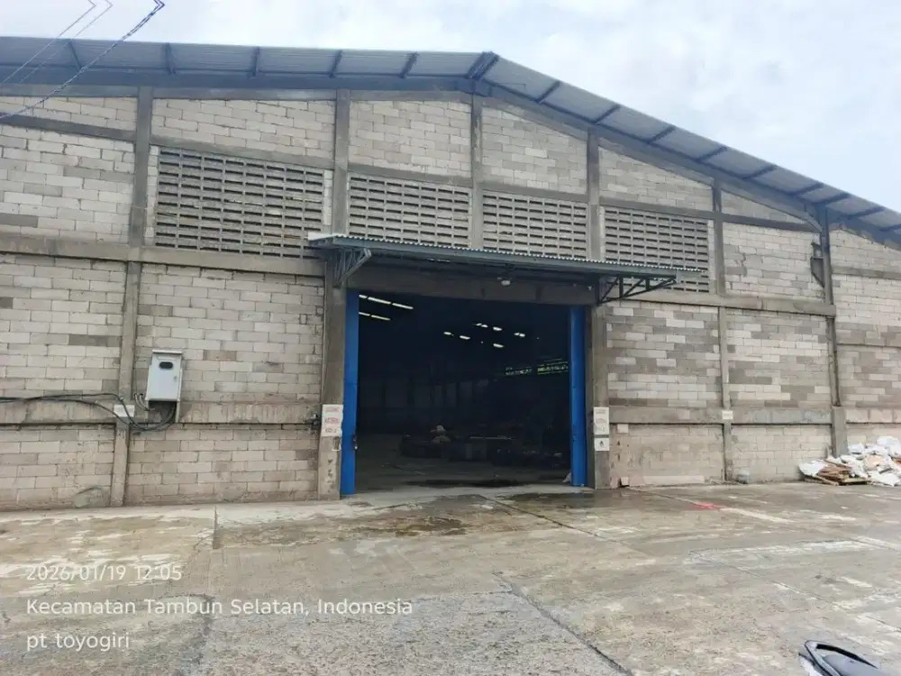 Disewakan,  Gudang dan Lahan dalam kawasan Mandiri di JatiMulya. Bekasi. Jawa Barat.