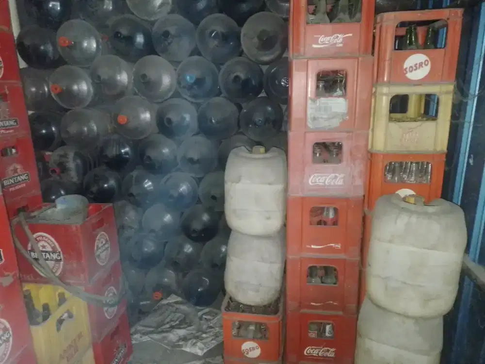 Jual galon mineral, krat plus botol dll