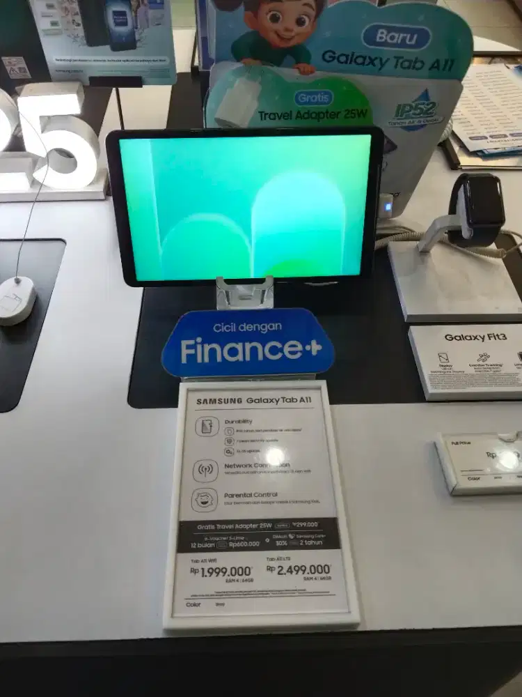 Kredit tab samsung A11 bunga 0% free 2x cicilan