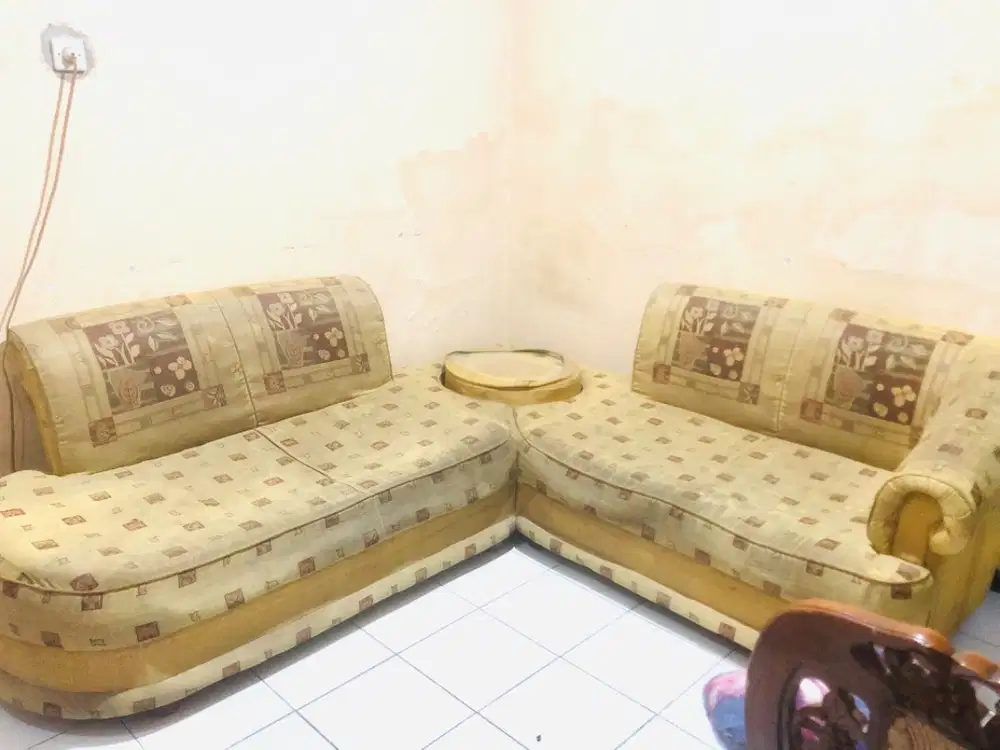 Sofa Sudut (L) warna Kuning