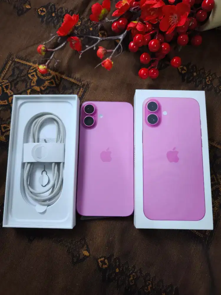 iPhone 16 plus 128gb pink mulus