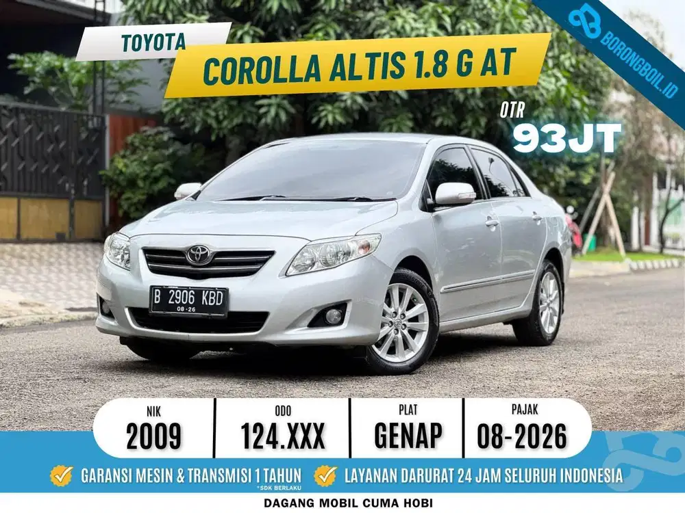 TERMURAH!!ALTIS 1.8 G AT 2009 SIAP PAKAI