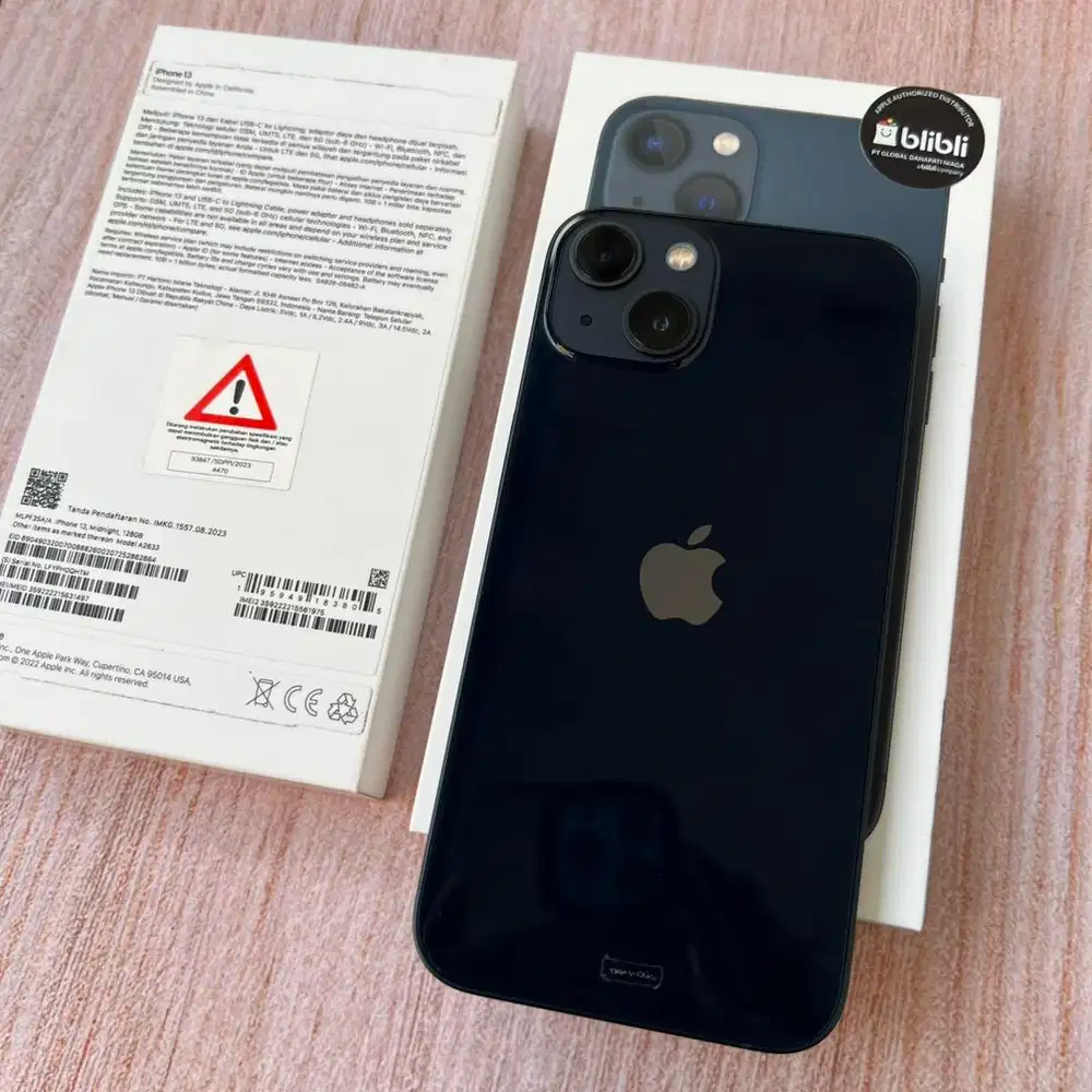 iPhone 13 iBox 128GB - Garansi Aktif sampai Juni 2026 Fullset