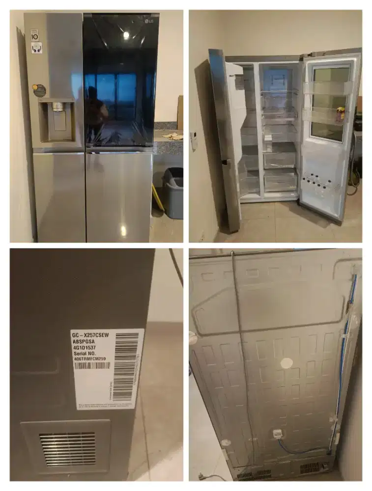 KULKAS LG SIDE BY SIDE GC-X257CQEW INSTAVIEW DOOR IN DOOR SMARTHINQ