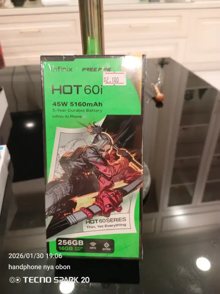 Infinix hot 60i 8/256 segel Bnob