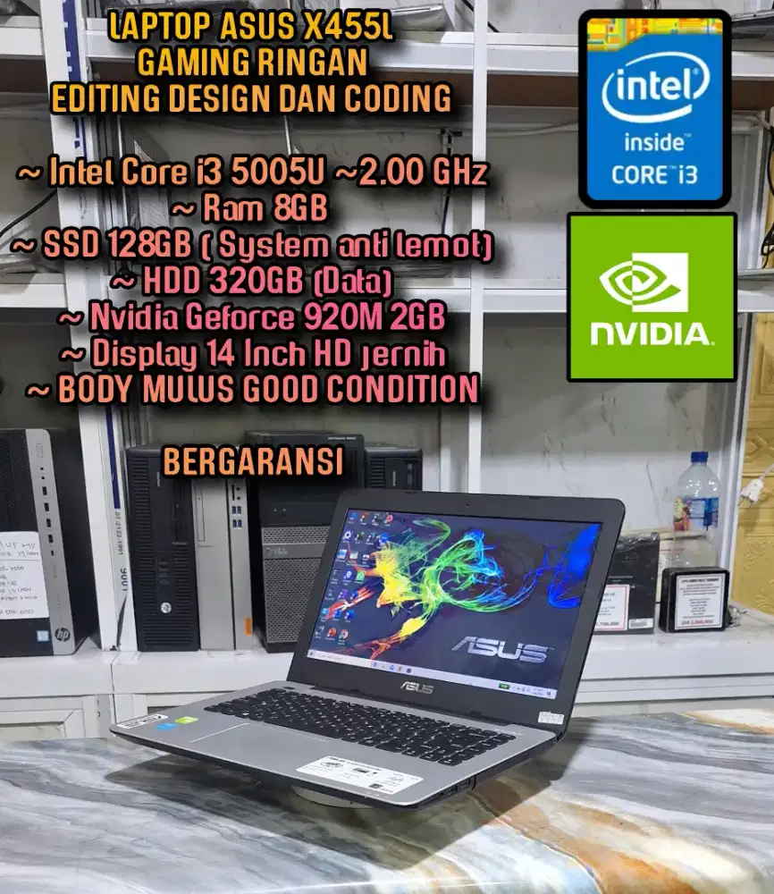 LAPTOP ASUS DESIGN EDITING NVIDIA GEFORCE