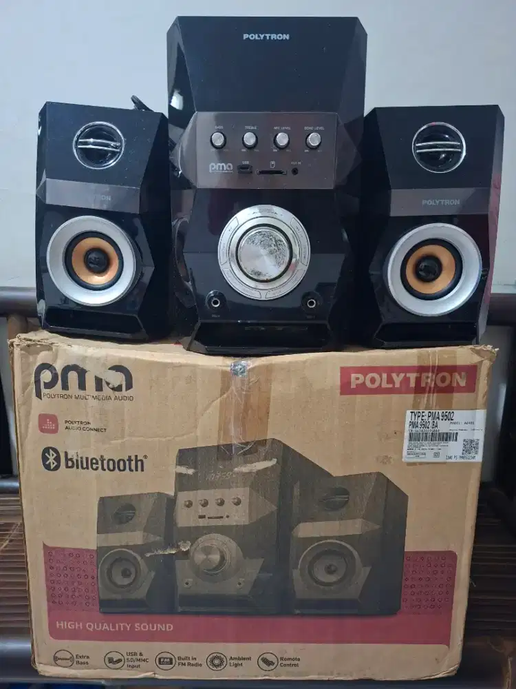 POLYTRON Bluetooth Speaker Multimedia Karaoke PMA 9502/BA