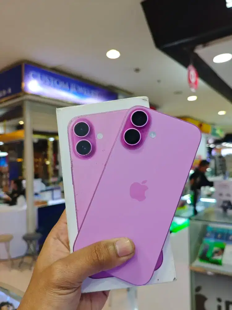 Iphone 16 128 GB, Pink, Second Ibox, Bh 100%, Garansi On 6 Bulan