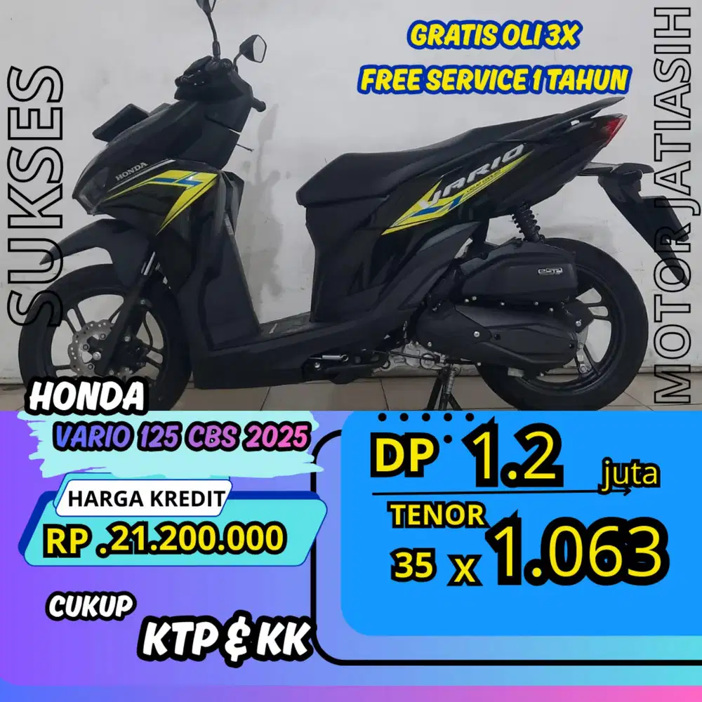DP MURAH HONDA VARIO 125 CBS 2025 DP 1.2 JUTA BISA CASH/KREDIT