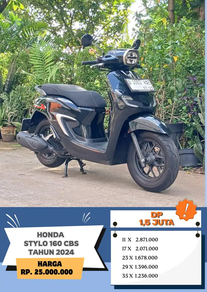 HONDA STYLO 160 CBS TAHUN 2024 DP 1,5JT