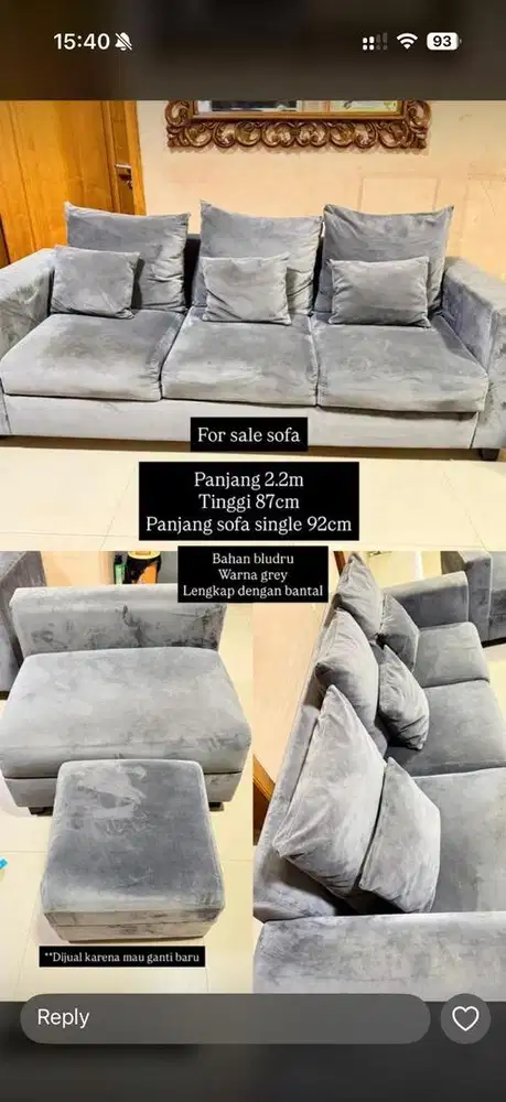 For Sale Sofa L