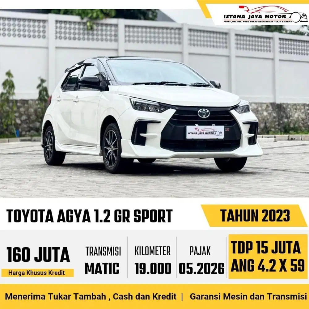 KM 19RB Toyota Agya GR Sport 1.2 AT 2023 Putih