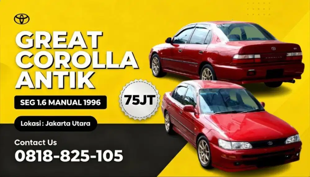 ANTIK!!! Corolla great SEG 1.6 manual 1996