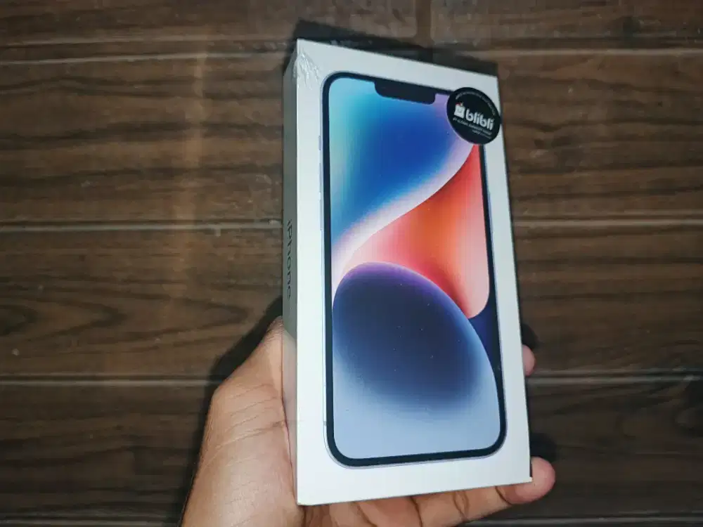 Iphone 14 128gb baru warna biru garansi blibli