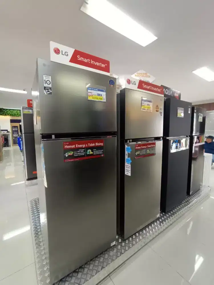 KULKAS LG REFRIGERATOR 2 DOR 493 L PROMO BUNGA 0% FRE 1X/2X CICILAN