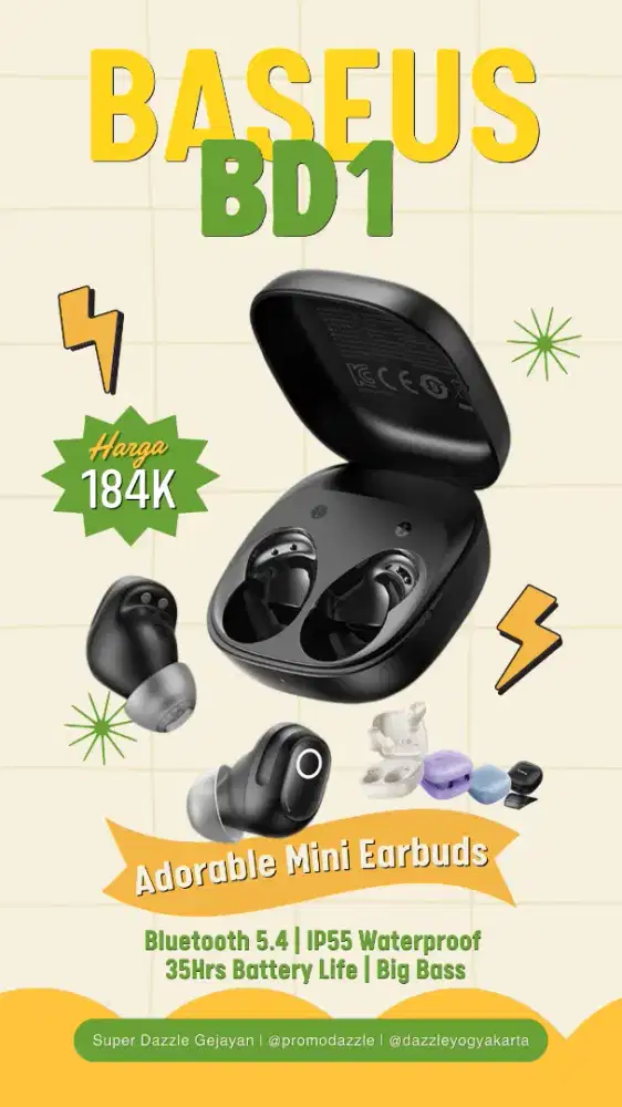 BASEUS BD1 TRUE WIRELESS EARBUDS