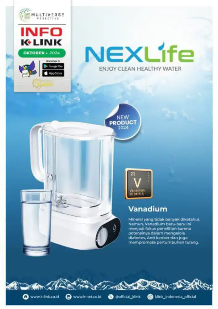 Alat filtrasi Air Nexlife , Nextlife