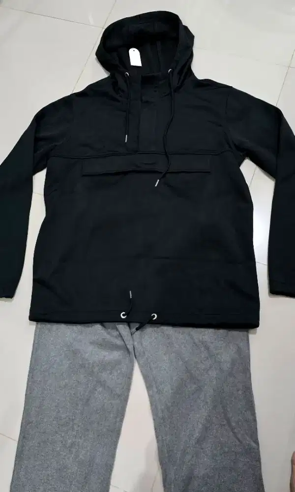 1 set sweater hodie parka + training