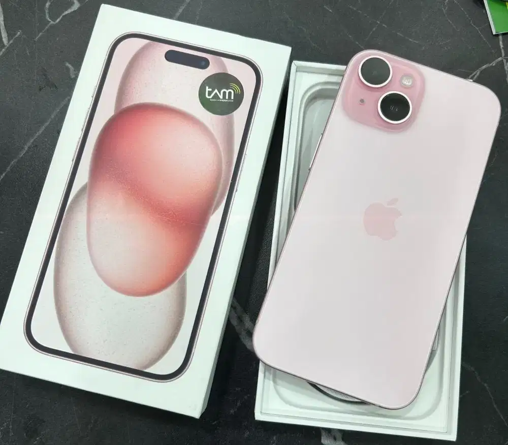 Iphone 15 128gb pink masih garansi Ibox nominus fullset