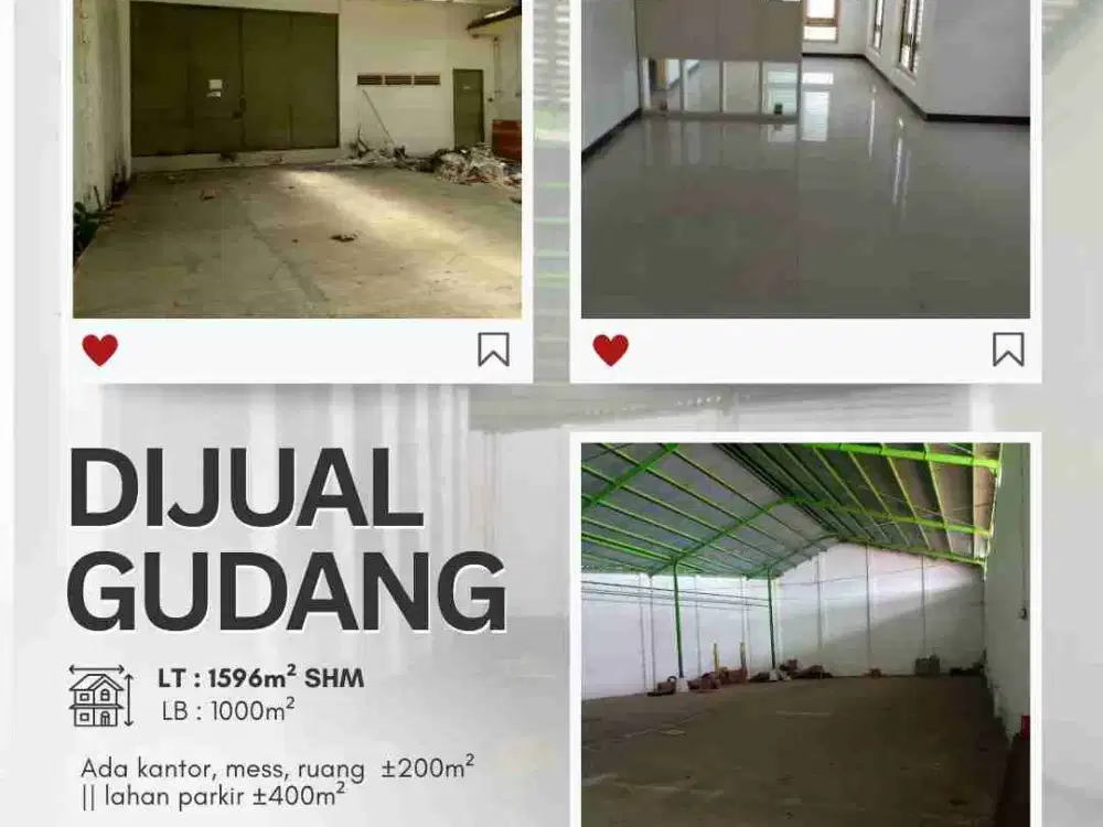 Dijual Gudang Tengah Kota Madiun
