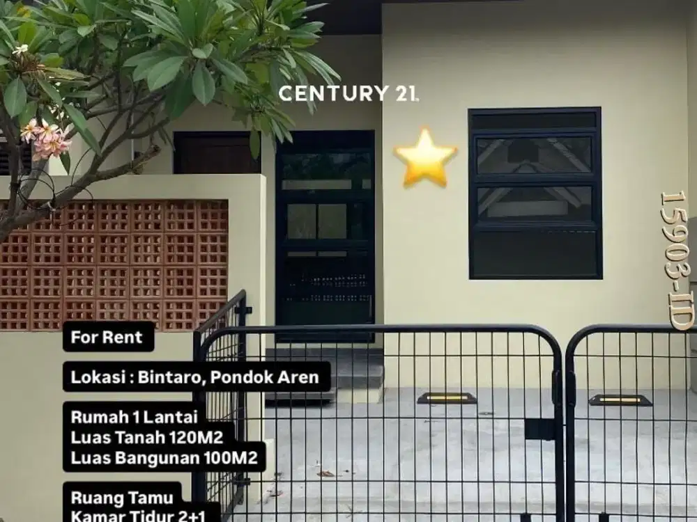 Disewakan Rumah Baru Bagus Bersih Siap Huni Dalam Cluster