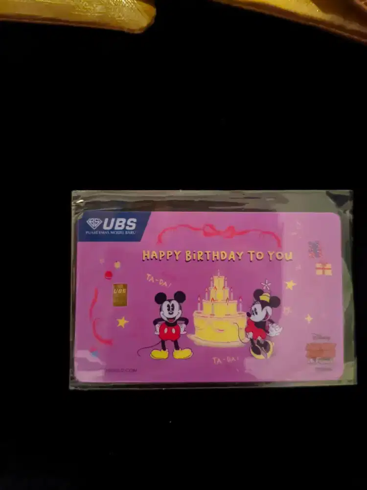 Emas murni UBS Disney 0.1 gram