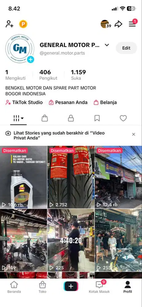 LOWONGAN HOST LIVE DAN CONTENT CREATOR TOKO SPAREPART MOTOR