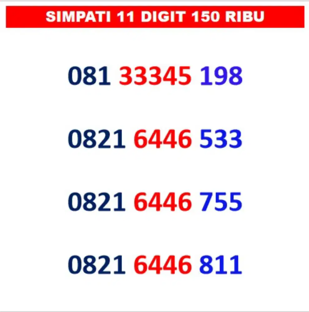Simpati 11 DIGIT