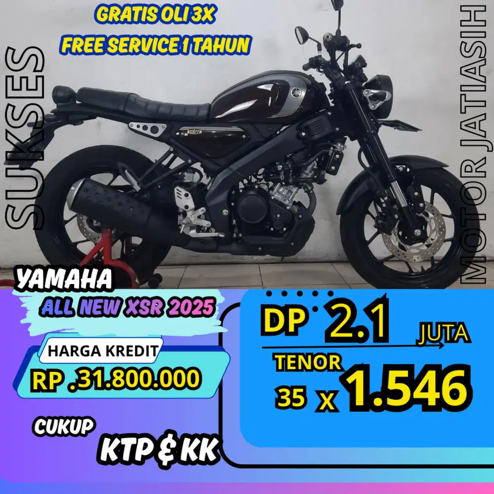 DP MURAH YAMAHA ALL NEW XSR 2025 DP 2.1 JUTA BISA CASH/KREDIT
