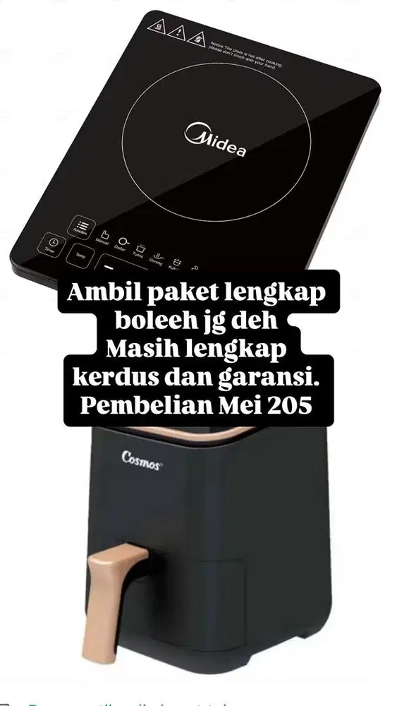 Jual air fryer dan kompor listrik