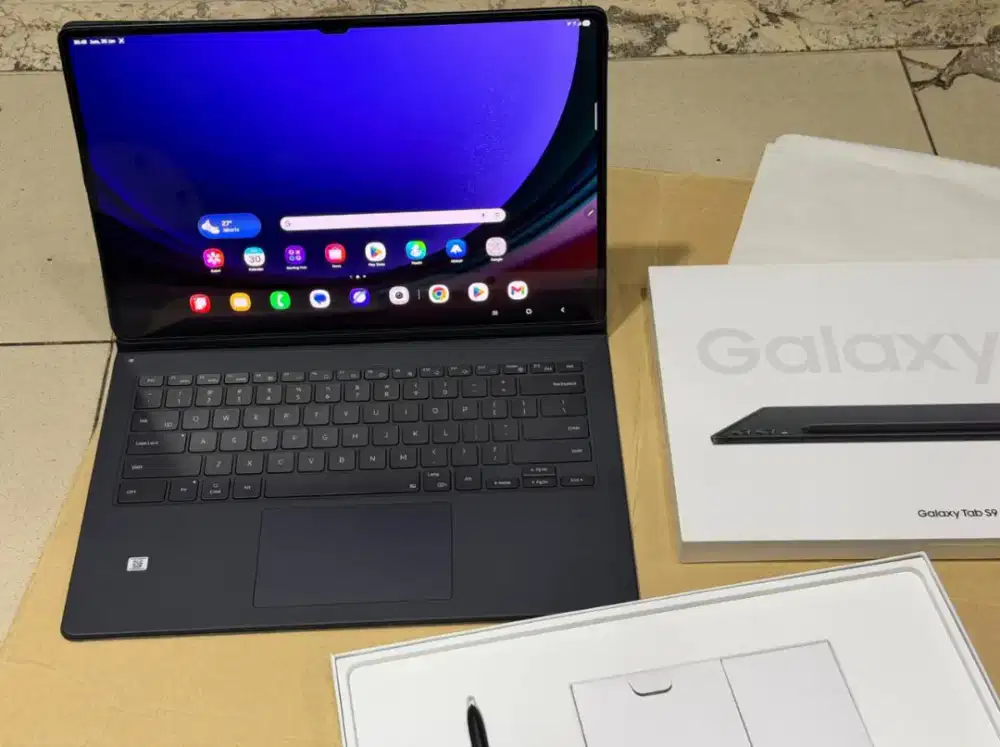 Samsung Galaxy Tab S9 Ultra 5G 12/256GB Fullset Keyboard Trackpad Asli