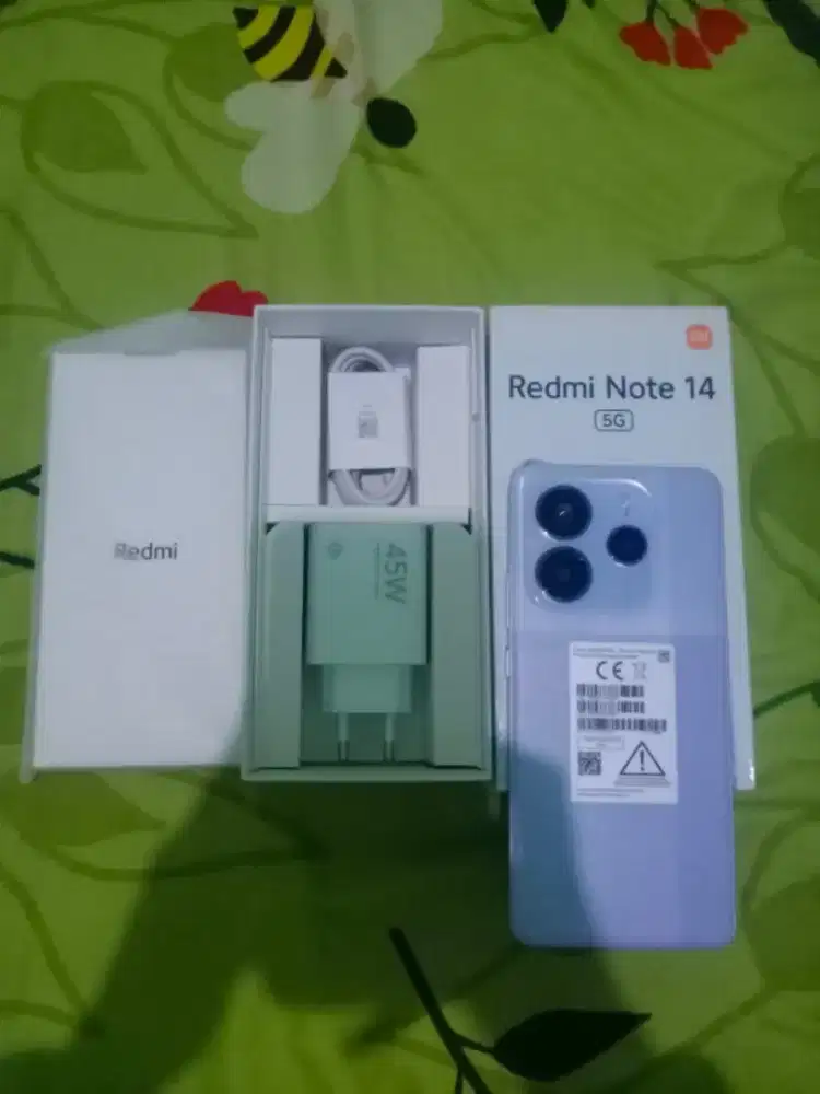 Redmi not 14 5G ram 8/256 fullset no Minus SPT di foto