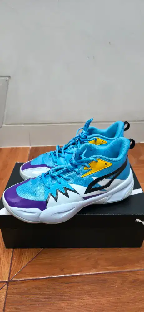 PRELOVED sepatu basket PUMA GENETICS LUMINOUS Blue-Icy