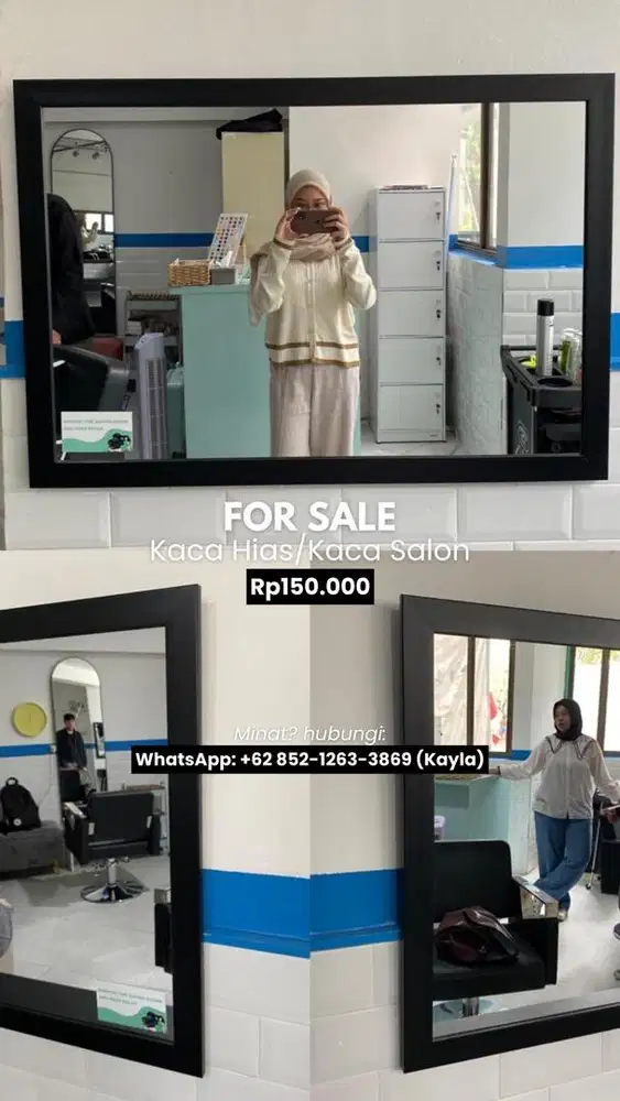 KACA HIAS / SALON / PERSEGI PANJANG