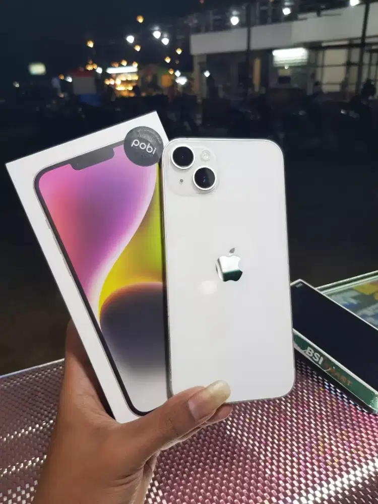 TERMURAH !! Iphone 14 plus 128 white,ex resmi IBOX.dulu beli di POBI