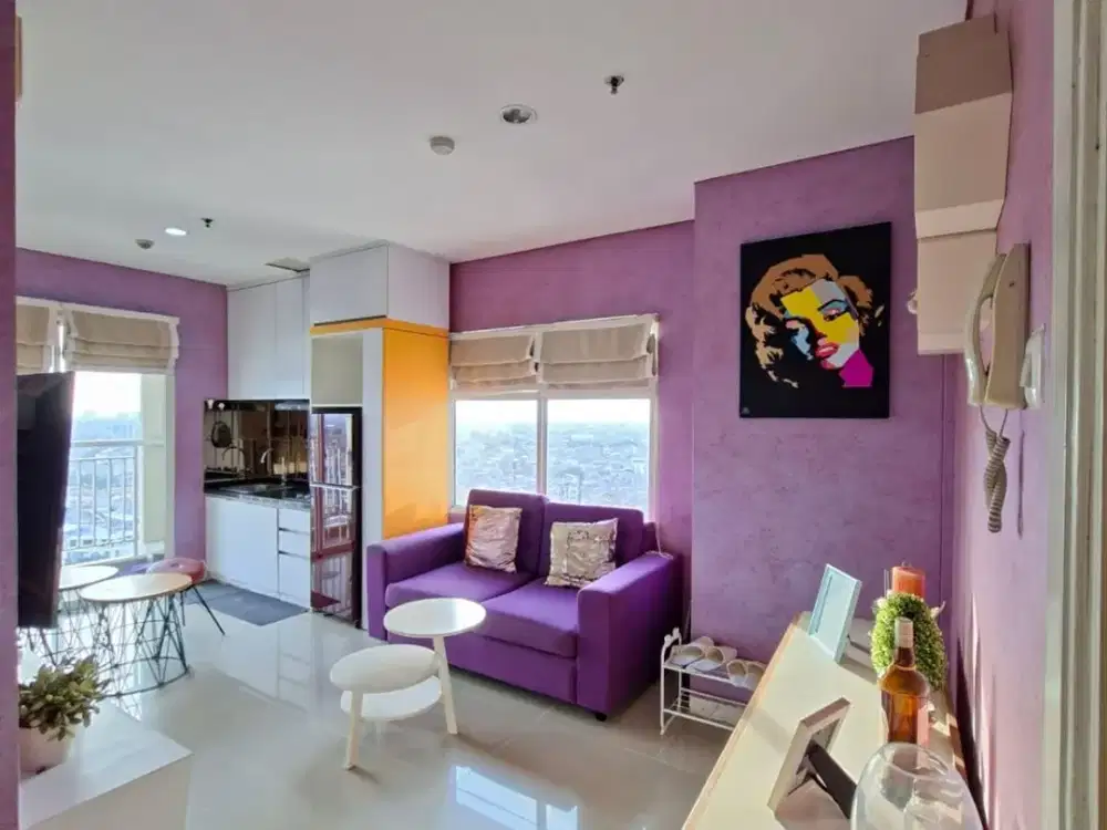 2BR Hook Furnished Apartemen Madison Park - Mall Central Park