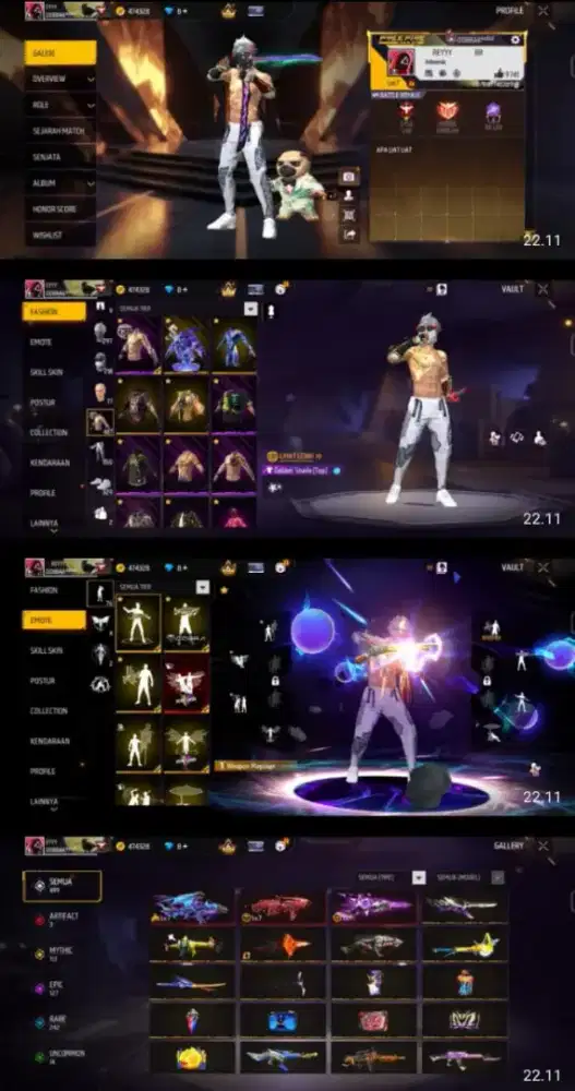 jual akun free firee di jamin100%amanah