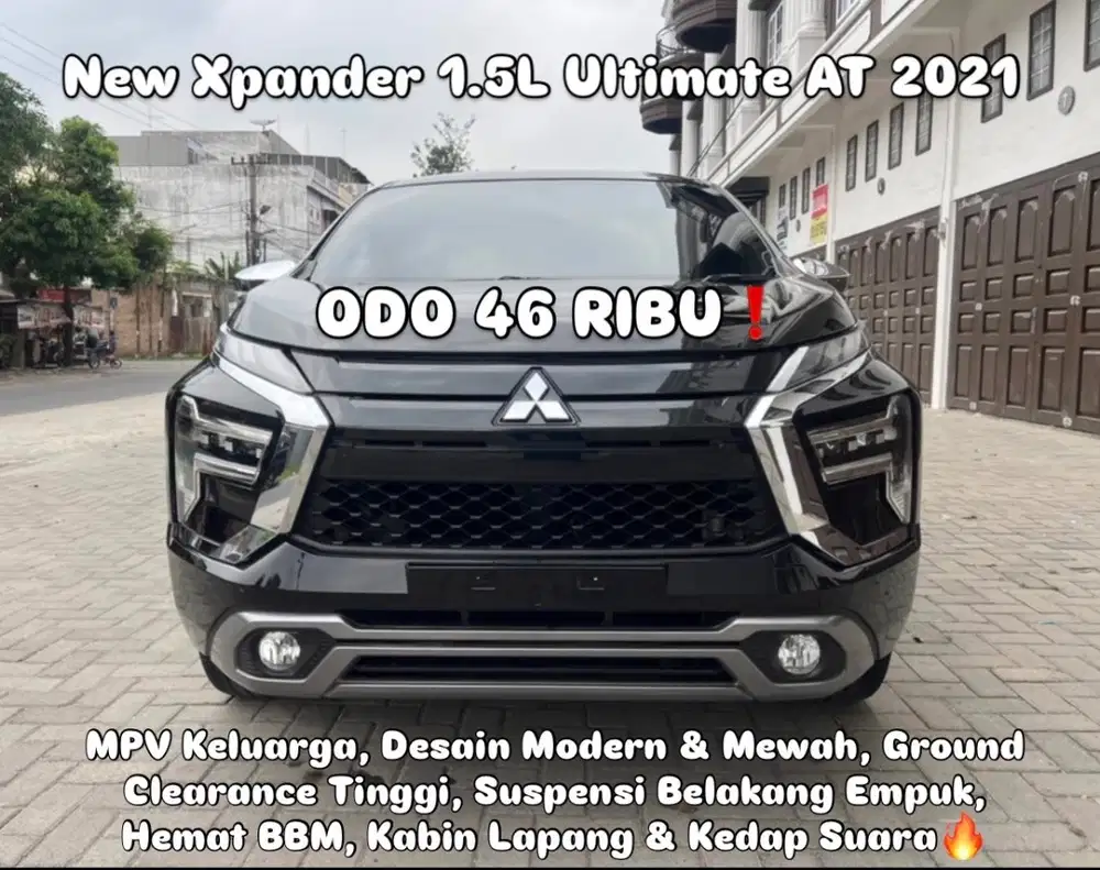 (TDP 40 JUTA!) Mitsubishi New Xpander Ultimate Automatic Hitam 2021